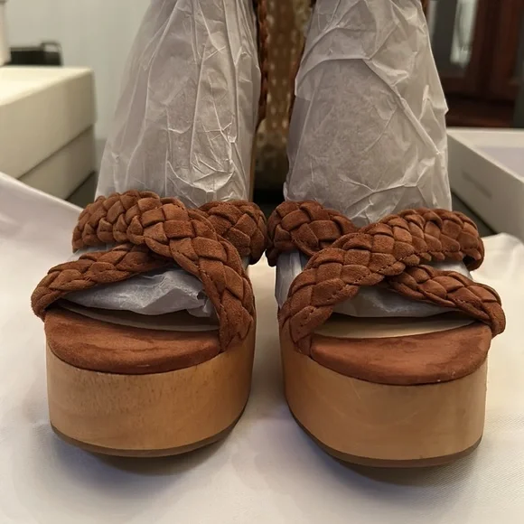 VERONICA BEARD GAEL PLATFORM SANDAL SIZE 9 - Picture 9 of 14